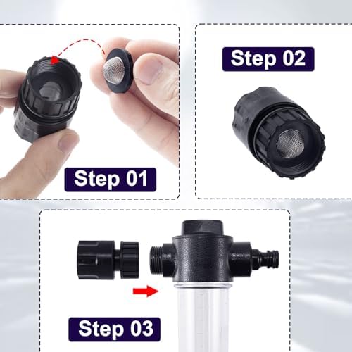 20PCS Hose Water Filter Washers, Inlet Hose Washer with Screen - Image 3