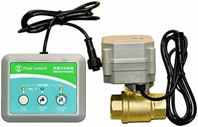Withstand high Pressure and Temperature Extremes Intelligent Water Leakage Controller with DN20 Brass Electric Valve, 3VDC Water Leak Alarm Device, Water Leakage Detection by Unknown