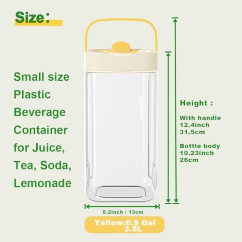 Mini Fridge Water Dispenser,3.5L/0.9Gal Leak-Proof Small Slim Drink Pitcher - Image 2
