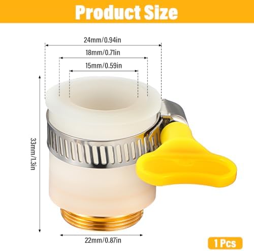 Universal Faucet Adapter Adjustable Thread Sink Faucet Adapter Fits 13–14mm, 16.5–18mm, and 22–23.5mm Outer Diameter For Common Faucets Mount Water Filters and Countertop Water Filters - Image 2