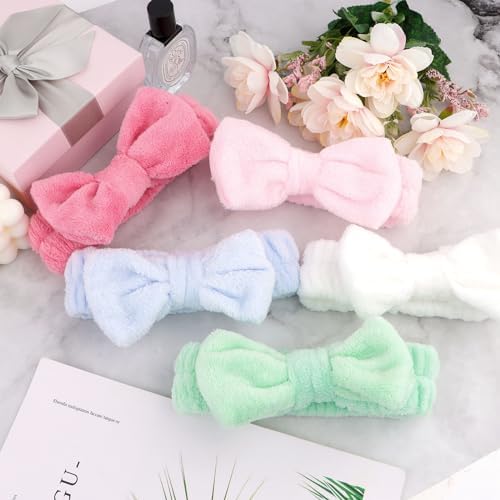 Ondder Spa Headbands Set - 8 Pcs Terry Cloth Cute Hair Bands for Women's Skincare, Makeup and Face Washing - Image 7