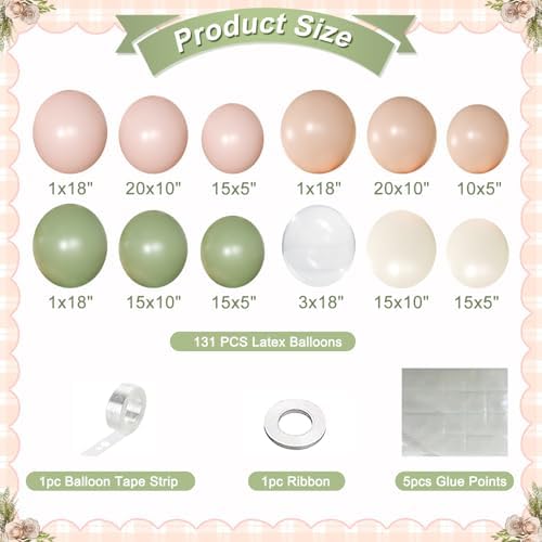 Pink Green Balloon Arch Kit, Baby Shower Birthday Decor - Image 6