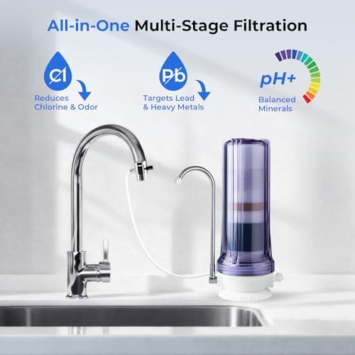 iSpring CT10-CL 7-Stage Countertop Drinking Water Filter System,pH-Balanced - Image 3