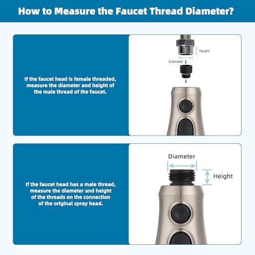Hibbent NSF/ANSI/CAN 61 & 372 Certified Pull Down Kitchen Faucet Head - Image 4