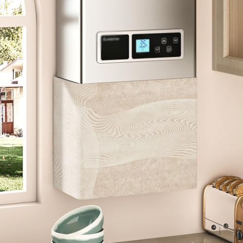 Soft Linen Boiler Pipe Shielding Cover for Kitchen & Bathroom Decor by Unknown