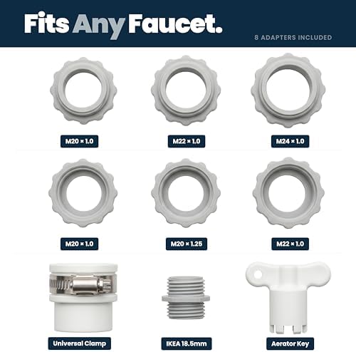 ÖKO H2O Two Stage Tap Purifier Faucet Filter with Advanced Electro-Adsorption Filtration, Easy Attach to Most Standard Faucets for Home, Kitchen & Cooking, Long Lasting 200 Gallon Filter - Image 5