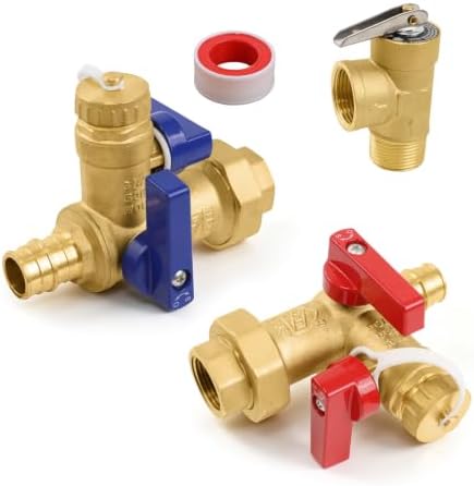 1PC HeSun 3/4" PEX-A Tankless Water Heater Service Valve Kit(Tool054-1) by HeSun