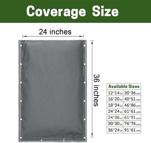 Insulated Backflow Preventer Cover 24×24 in & 24×36 in, Outdoor Pipe Insulation for Winter Freeze Protection, Irrigation Pipe, Sprinkler Valve, Winter Water Well Pump Covers - Image 3