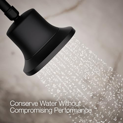 KOHLER 37722-G-BL Cinq Square Single-Function Filtered Showerhead, Five-Layer Filtration, 1.75 GPM, Contemporary Design, Easy to Clean, Matte Black - Image 4