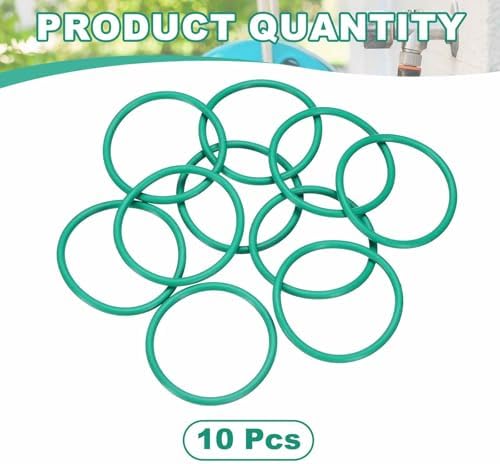 HARFINGTON 10 Pcs Fluorine Rubber O-Rings 37mm OD 32.2mm ID 2.4mm Width Round Sealing O Ring Seal Gasket for Industrial Engines Plumbing Faucet Hose Automotive - Image 3