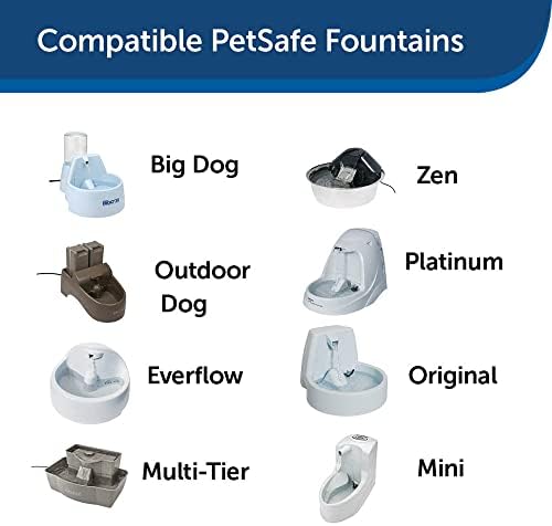 PetSafe Drinkwell Premium Replacement Carbon Filters, Dog and Cat Water Fountain Filters (Pack of 120) - Image 2