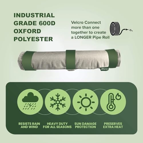 The Original Pipe Insulation (5°F) Winter Freeze Protection (UV-Coated) for Pipes, Pumps, Sprinkler Irrigation Valves & Backflow Preventers – 9W x 13.5L Roll - Image 4