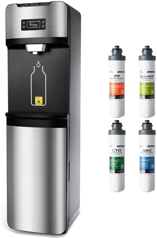 iSpring DS4S Bottleless Water Dispenser - 4-Stage Filtration, Hot/Cold/Room by iSpring