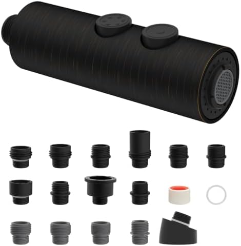 Hibbent Stainless Steels Kitchen Faucet Head Replacement with 15 Adapters by Hibbent