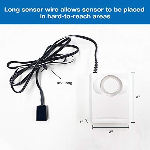 iSpring WD01 Wired Water Leak Detector with 46" Sensor Cable, 110dB Alarm, Leak Alert System for Home, Basement, Sink, Water Heater, Laundry, and RO Filters - Image 3