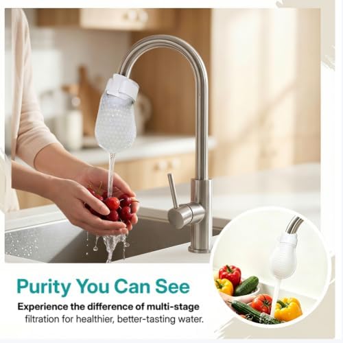 Faucet Filter Cotton Bags, Adjustable Non-Woven Replaceable Filter Sleeve to Trap Sand, Rust & Scale Residues for Kitchen & Bathroom，60 Pieces + 10 Cable Ties - Image 5