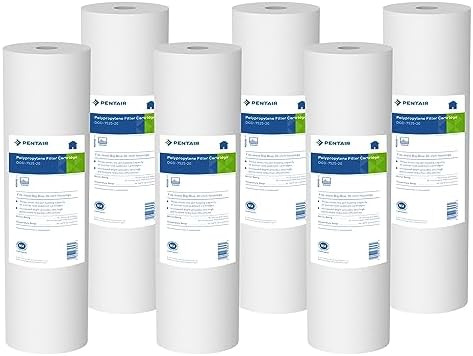 Pentair Pentek DGD-7525-20 Big Blue 20-Inch Sediment Filter, Pack of 6 by PENTAIRPENTEK