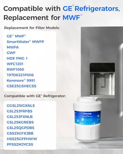 Waterdrop WD-F13 Refrigerator Water Filter Replacement for GE® MWF®, 4 Pack - Image 4