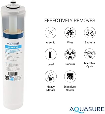 Aquasure Premier Series Complete 4-Stage Quick Twist Filter Replacement Cartridge Bundle Set AF-CP100 | Compatible with AS-PR100 Under Sink Reverse Osmosis RO Filtration System for Well Water - Image 4