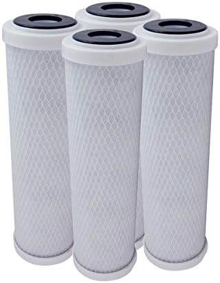 4 Pack Flow-Pur 8 Carbon Block Filter Compatible Filters for WCBCS-975-RV System by VistarWaterTechnologies