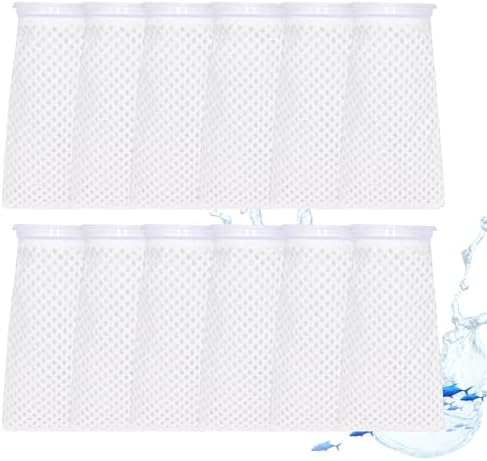 12 Pack 4 Inch Filter Sock, 150 Micron, Ring Honeycomb Filter Socks, Filter Socks for Saltwater Aquarium,Freshwater Aquarium Filter Bags, Filter Bags for Fish Tank by Unknown