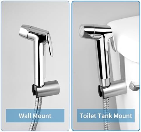 Hibbent Sink Faucet Hose Sprayer Attachment with 10 Adapters - Dual Function Handheld Bidet, Rinser & Shower Head - for Feminine Hygiene, Baby Diaper Cleaning & Pet Bathing - Image 4