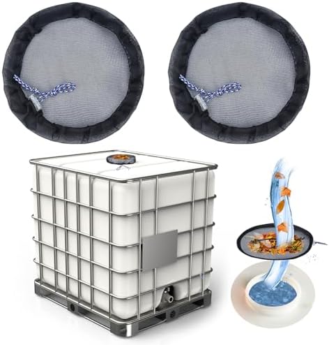 IBC Mesh Cover For 275 Gallon IBC Tote Cover 9.8 Inch 2 Pcs by TIONLCLC
