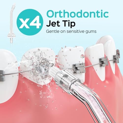 ​COSLUS Water Flosser Pick For Teeth Tip Orthodontic Jet Tip 4 Pcs - Image 3