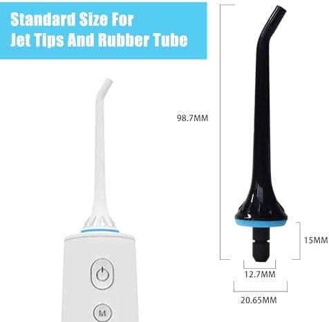 Replacement Tips for Oralfree,Nicwell,Nicefeel,COSLUS,Mospro,Zerhunt Water Flosser, Oral Irrigator Jet Tip Nozzel Black, 3 Pack - Image 5