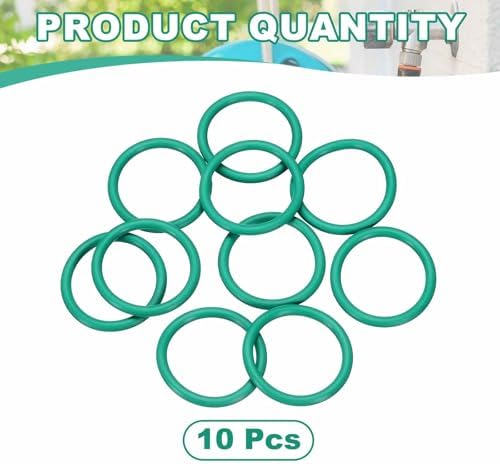 HARFINGTON 10 Pcs Fluorine Rubber O-Rings 24mm OD 19.2mm ID 2.4mm Width Round Sealing O Ring Seal Gasket for Industrial Engines Plumbing Faucet Hose Automotive - Image 3
