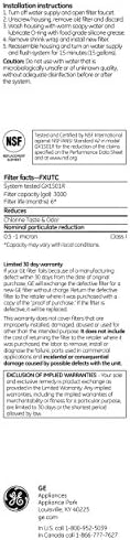 GE Basic Single Stage Drinking Water System Replacement Filter, Fits GX1S01R Under Sink Filtration System, Replace Every 6 Months, FXUTC | (Pack of 3) - Image 4