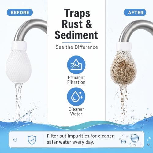 Faucet Filter, Faucet Filter Bag – 2026 New Universal Faucet Filter Cotton Bag with Sediment Barrier, Fine Fiber Mesh Purifier, Reduces Limescale & Rust, for Kitchen Sink (100PCS+20 Bandage) - Image 4