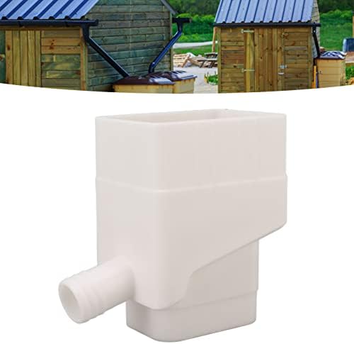 Rainwater Collection System, Gutter Downspout Diverter Rain Diverter Kit Rainwater Downspout Collection for Outdoor Garden Lawn (White) - Image 3