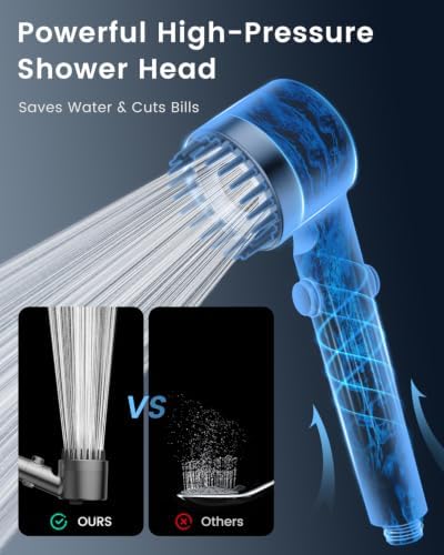 Filtered Shower Head with Handheld 4PCS Filters ShowerHead - Image 4