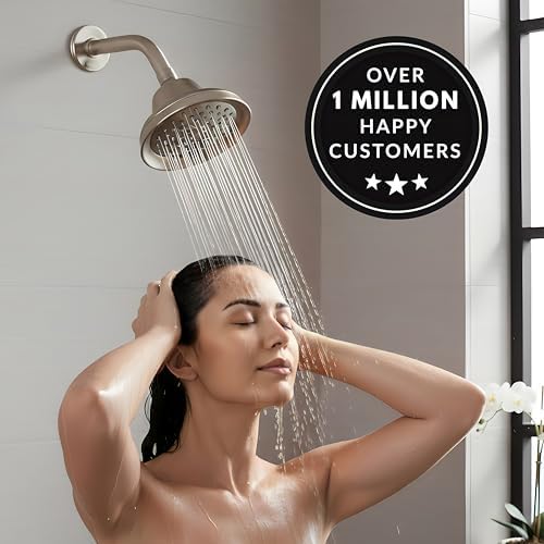Aqua Elegante Massage Shower Head With Mist - 2.5 GPM - Brushed Nickel - Image 7