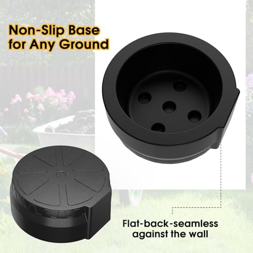 Heavy Duty Rain Barrel Stand, Universal Base for 45-65 Gallon Rain Water Collection Barrels, Elevated Riser for Easy Spigot Access and Increased Water Pressure, Sturdy Polypropylene, Black - Image 3