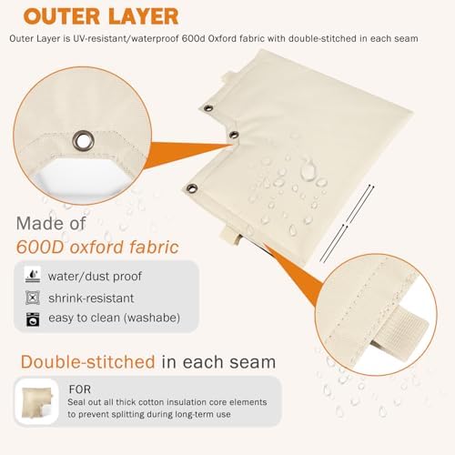 13" x 12" Vacuum Breaker Insulation Cover, Snow or Sun Exposure Protection - Image 7