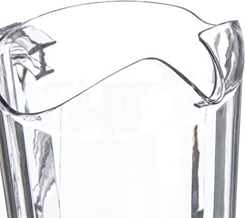 Carlisle Versapour Pitcher with Window, 60 oz Clear SAN Plastic - Image 2