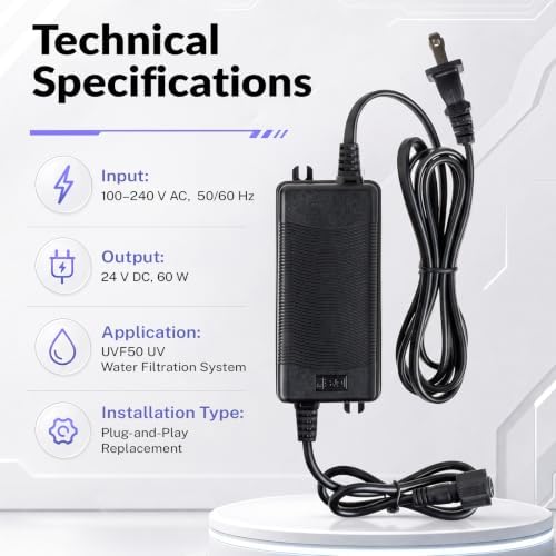 iSpring UVT50 Electronic Ballast for UVF50 UV Water Filtration System - Image 3