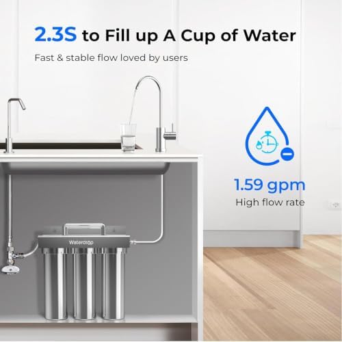 Waterdrop TST-B 0.01μm Under Sink Water Filter System with Dedicated Faucet - Image 5