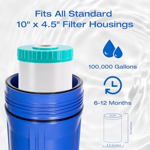 H&G Lifestyles 10" x 4.5 Water Descaler, Scale Inhibitor Filter Replacement - Image 4