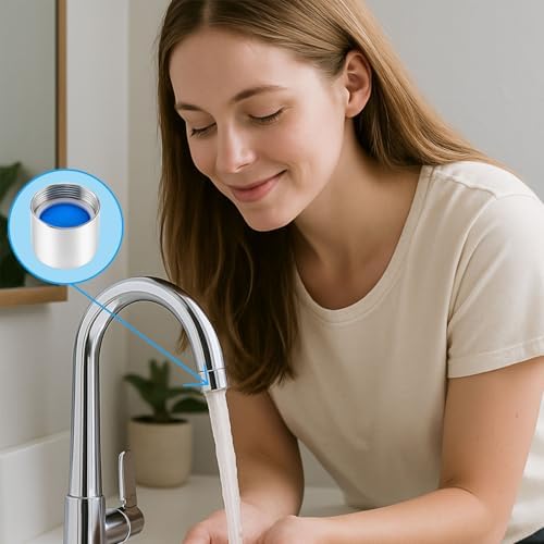 9 Pack Kitchen Faucet Aerator, 55/64 Inch Female Thread Sink Aerator - Image 4