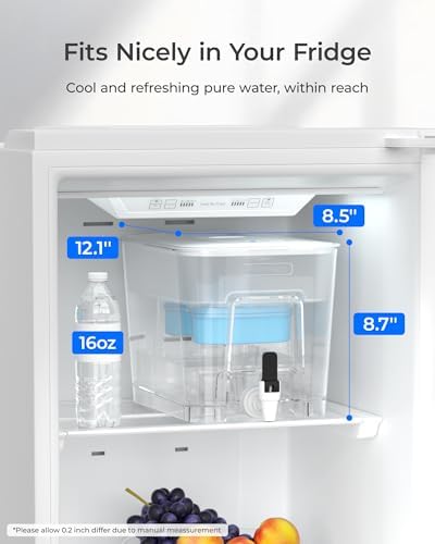 Waterdrop WFD-22W-DF-A Water Filter Dispenser, Alkaline 40-Cup, White - Image 2