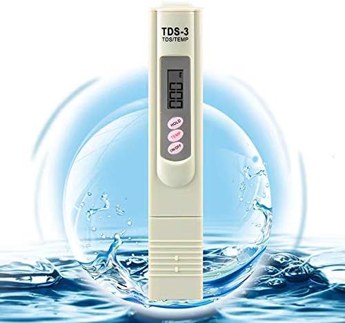 TDS Meter Digital Water Quality Tester - PPM Meter with Temperature Test, 0-9990 ppm Range, Accurate TDS Tester for Drinking Water, RO System, Aquarium, Pool, Hydroponics by KOMITASUI