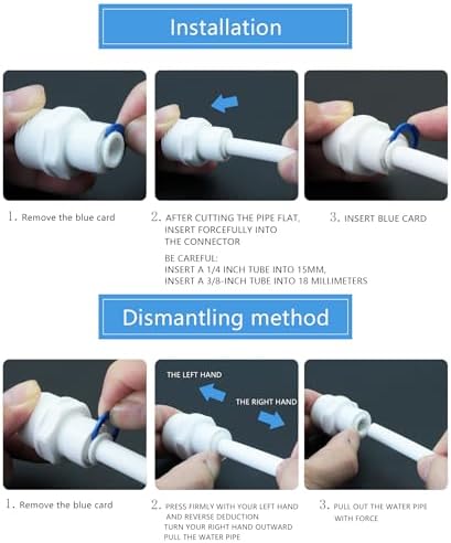 LYMLHVTG 3/4" Male & Female Elbow to 1/4" Push Fit Adapter for RO Filter - Image 4