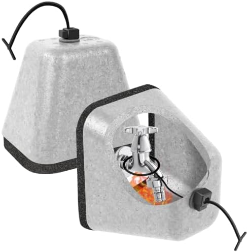 2 Pack Outdoor Faucet Covers for Winter, Heavy Duty Faucet Spigot Covers by UQM
