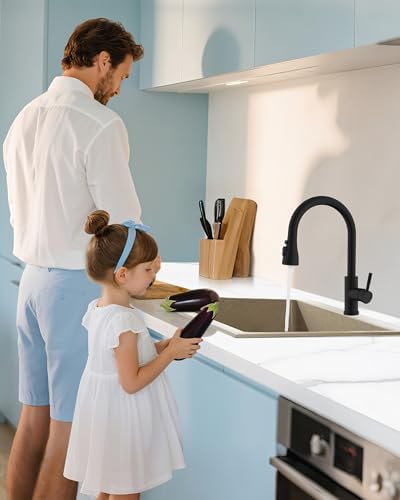 J-HVA Metal Kitchen Faucet Head Replacement with 15 Adapters, Matte Black - Image 6
