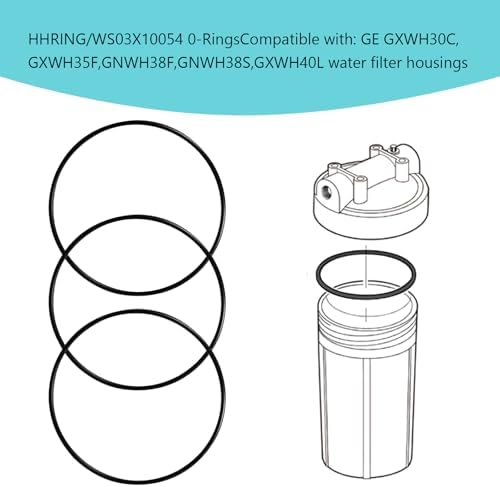 AppliaFit O-Ring Gasket Seal Compatible with GE HHRING / WS03X10054 for Fits Whole Home Filtration Models GXWH30C, GXWH35F, GNWH38F, GNWH38S, GXWH40L（3PCS）. - Image 5