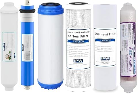 IPW Replacement Water Filter Set for Geekpure 75 GPD, Set of 6 by Isopure_WaterIPWINDUSTRIES