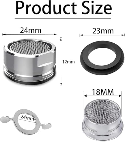 E-TING 6 Pack M24 Male Thread Faucet Aerator Kitchen Sink Replacement - Image 7